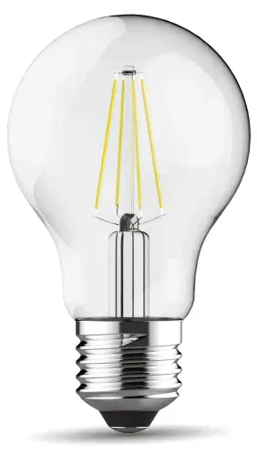 ** NEW ** LED GLS E27 Dimmable 6.5W 3000K Warm White, 806lm, Clear Finish, 3yrs Warranty 288794