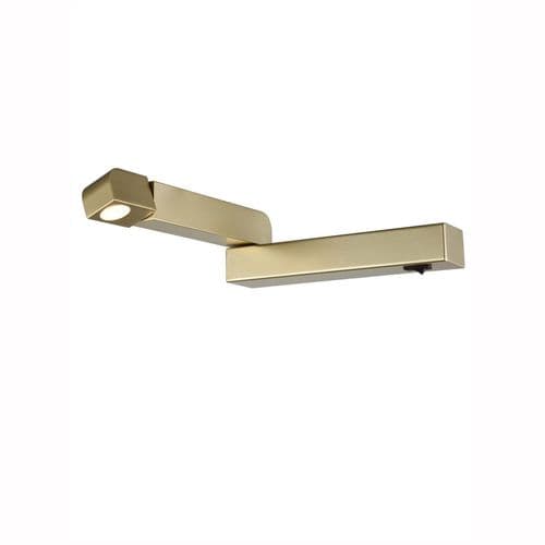 1 Light LED Matt Gold Reading Light Left GSBWB077