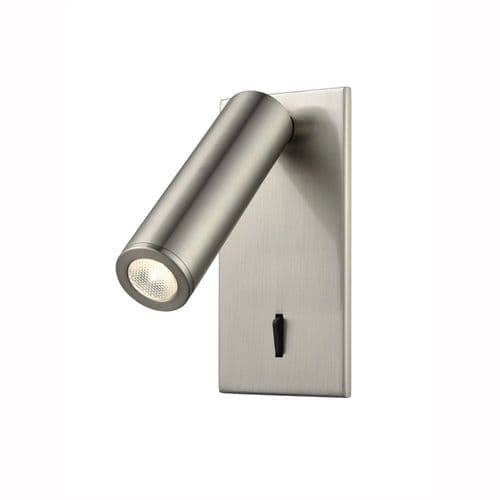 1 Light LED Satin Nickel Reading Light Recess GSBWB072