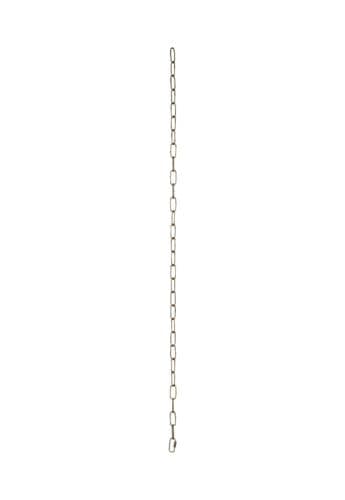 1m 3mm Oval Light Duty French Gold Finish Chain