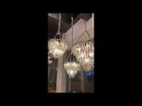 4 Light Pendant Brass Finish