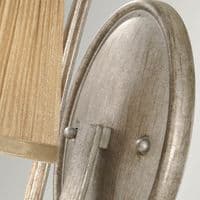 Abbey 1 Light Wall Light Gold & Silver Shades with Mushroom Pleat FE-ABBEY1