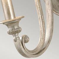 Abbey 1 Light Wall Light Gold & Silver Shades with Mushroom Pleat FE-ABBEY1