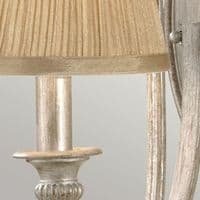 Abbey 1 Light Wall Light Gold & Silver Shades with Mushroom Pleat FE-ABBEY1