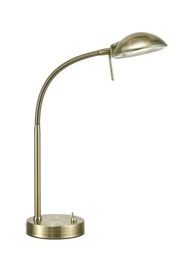 Aberavon Table Lamp 1 Light G9 Antique Brass