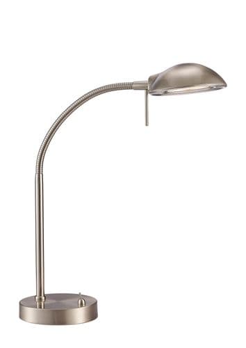 Aberavon Table Lamp 1 Light G9 Satin Nickel