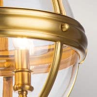 Adams 3 Light Pendant Chandelier in Burnished Brass FE-ADAMS-3P-BB