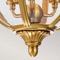 Adams 3 Light Pendant Chandelier in Burnished Brass FE-ADAMS-3P-BB