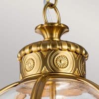 Adams 3 Light Pendant Chandelier in Burnished Brass FE-ADAMS-3P-BB