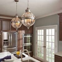Adams 3 Light Pendant Chandelier in Burnished Brass FE-ADAMS-3P-BB