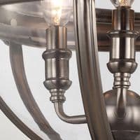 Adams 3 Light Pendant Chandelier in Burnished Brass FE-ADAMS-3P-BB