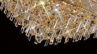 Adrian Ceiling 16 Light E14 Gold and Crystal 26.6kg