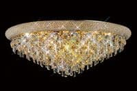 Adrian Ceiling 16 Light E14 Gold and Crystal 26.6kg