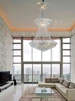 Adrian Ceiling 16 Light E14 Gold and Crystal 26.6kg