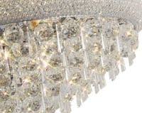 Adrian Ceiling 16 Light E14 Polished Chrome and Crystal 24.1kg