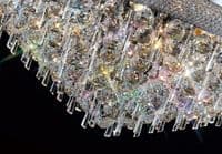 Adrian Ceiling 16 Light E14 Polished Chrome and Crystal 24.1kg