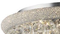Adrian Ceiling 16 Light E14 Polished Chrome and Crystal 24.1kg