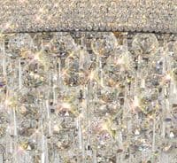 Adrian Ceiling 18 Light E14 Polished Chrome and Crystal 37.3kg