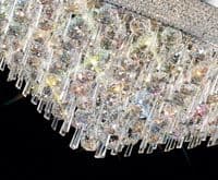 Adrian Ceiling 18 Light E14 Polished Chrome and Crystal 37.3kg