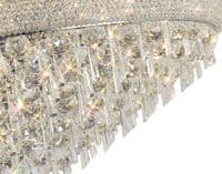 Adrian Ceiling 18 Light E14 Polished Chrome and Crystal 37.3kg