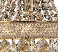 Adrian Floor Lamp 6 Light E14 Gold and Crystal 19.03kg