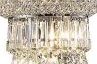 Adrian Floor Lamp 6 Light E14 Polished Chrome and Crystal 19.5kg