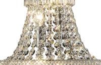 Adrian Floor Lamp 6 Light E14 Polished Chrome and Crystal 19.5kg