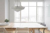 Adrian Floor Lamp 6 Light E14 Polished Chrome and Crystal 19.5kg