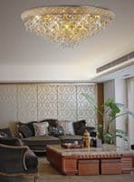 Adrian Floor Lamp 6 Light E14 Polished Chrome and Crystal 19.5kg