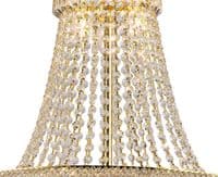 Adrian Pendant 13 Light E14 Gold and Crystal 18.2kg