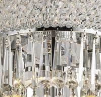 Adrian Pendant 13 Light E14 Polished Chrome and Crystal 18.2kg