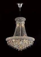 Adrian Pendant 13 Light E14 Polished Chrome and Crystal 18.2kg