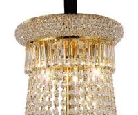 Adrian Pendant 18 Light E14 Gold and Crystal 29.5kg