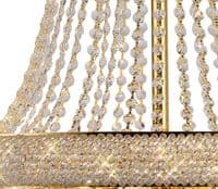 Adrian Pendant 18 Light E14 Gold and Crystal 29.5kg