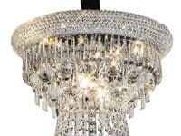 Adrian Pendant 3 Tier 29 Light E14 Polished Chrome and Crystal (Pallet Only), Requires Construction