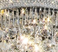 Adrian Pendant 3 Tier 29 Light E14 Polished Chrome and Crystal (Pallet Only), Requires Construction
