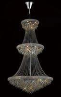 Adrian Pendant 3 Tier 37 Light E14 Polished Chrome and Crystal (Pallet Only), Requires Construction