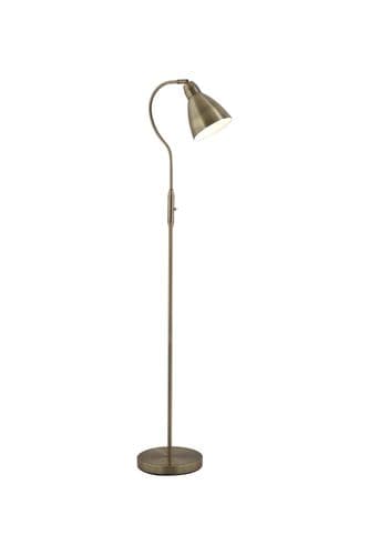 Adjustable Floor Lamp, Antique Brass