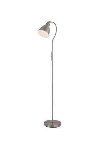 Adjustable Floor Lamp, Satin Nickel