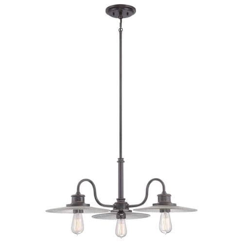 Admiral 3 Light Chandelier Bronze Finish QZ-ADMIRAL-3P-IB