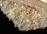 Adrian Ceiling 6 Light E14 Gold and Crystal