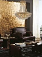 Adrian Ceiling 6 Light E14 Gold and Crystal