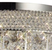 Adrian Ceiling 7 Light E14 Polished Chrome and Crystal