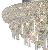 Adrian Ceiling 7 Light E14 Polished Chrome and Crystal