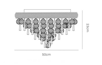 Adrian Ceiling 7 Light E14 Polished Chrome and Crystal