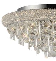 Adrian Ceiling 7 Light E14 Polished Chrome and Crystal