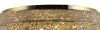 Adrian Ceiling 9 Light E14 Gold and Crystal