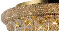 Adrian Ceiling 9 Light E14 Gold and Crystal
