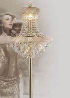 Adrian Ceiling 9 Light E14 Gold and Crystal