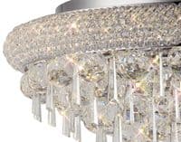 Adrian Ceiling 9 Light E14 Polished Chrome and Crystal